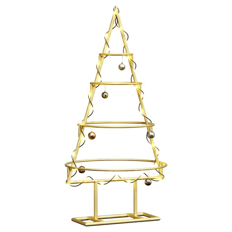 Metalowa choinka świąteczna złoty 60 cm Stal Malowana Proszkowo