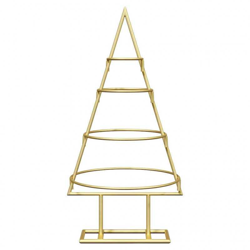 Metalowa choinka świąteczna złoty 60 cm Stal Malowana Proszkowo