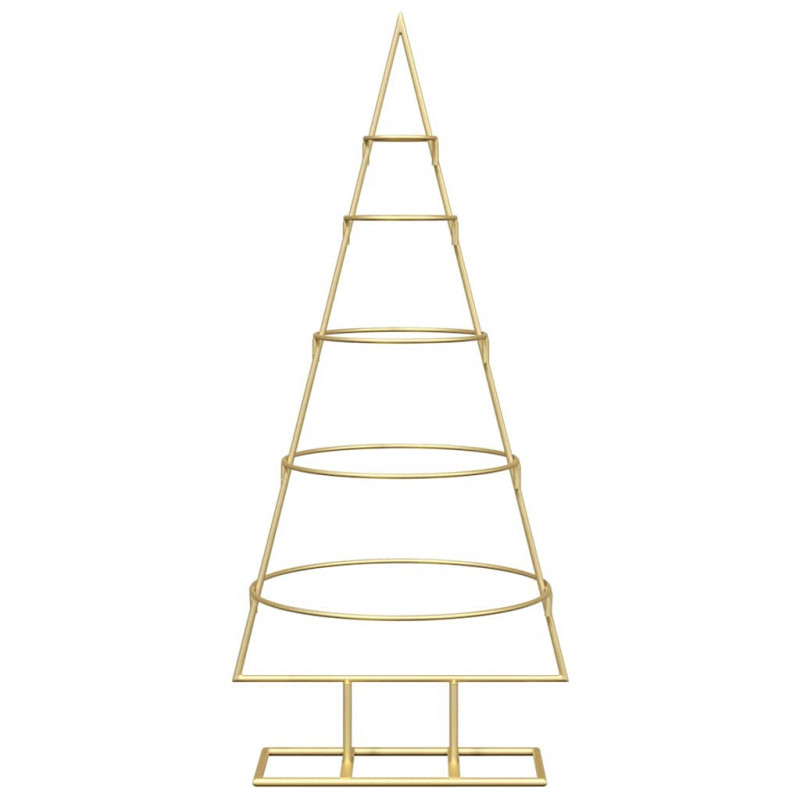 Metalowa choinka świąteczna złoty 90 cm Stal Malowana Proszkowo
