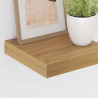 Półka ścienna z przechowywaniem 2 pcs Brązowy 23 x 23,5 x 4 cm