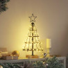 Choinka Stożkowa Świąteczna z podstawą Czarny 60 cm Stal