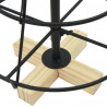 Choinka Stożkowa Świąteczna z podstawą Czarny 60 cm Stal