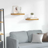 Półka ścienna z przechowywaniem 2 pcs Brązowy 40 x 23,5 x 4 cm