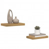Półka ścienna z przechowywaniem 2 pcs Brązowy 40 x 23,5 x 4 cm