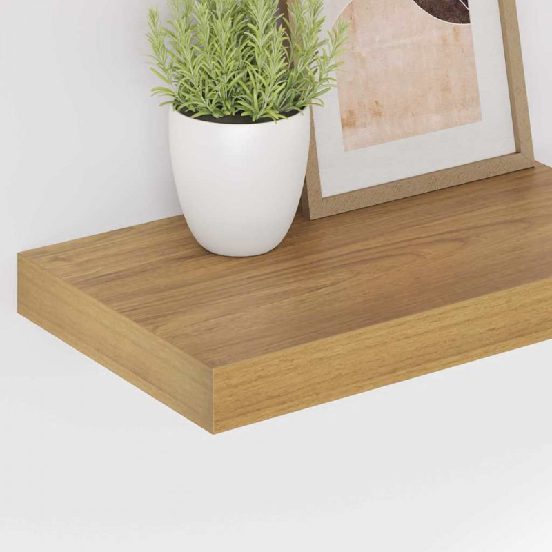Półka ścienna z przechowywaniem 2 pcs Brązowy 40 x 23,5 x 4 cm