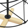 Choinka Stożkowa Świąteczna z podstawą Czarny 126 cm Stal