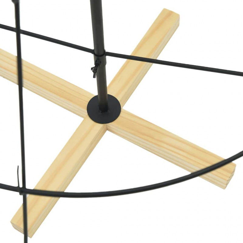 Choinka Stożkowa Świąteczna z podstawą Czarny 154 cm Stal