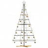 Choinka Stożkowa Świąteczna z podstawą Czarny 180,5 cm Stal