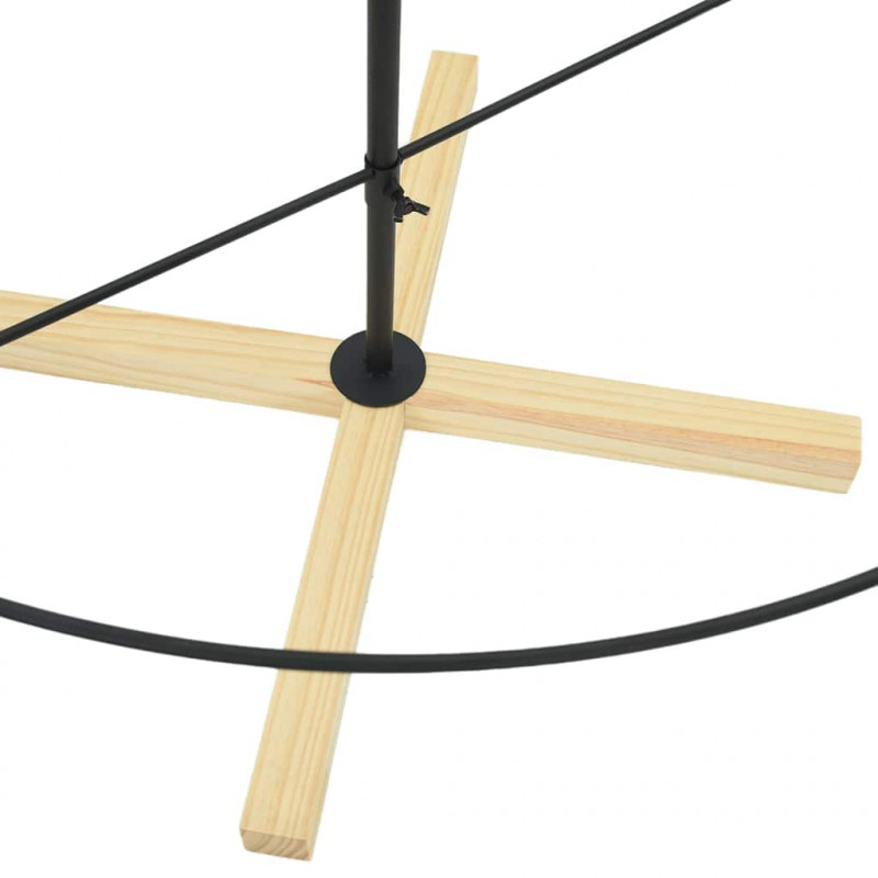 Choinka Stożkowa Świąteczna z podstawą Czarny 180,5 cm Stal