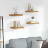 Półka ścienna z przechowywaniem 4 pcs Brązowy 40 x 23,5 x 4 cm