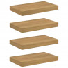 Półka ścienna z przechowywaniem 4 pcs Brązowy 40 x 23,5 x 4 cm