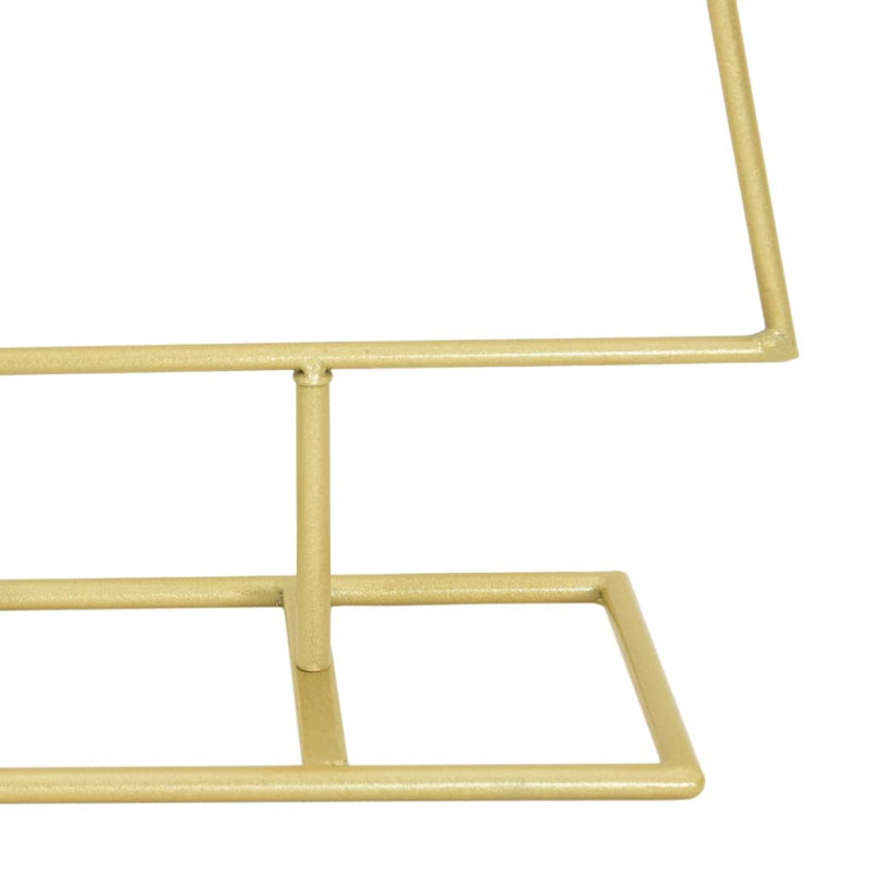 Metalowa choinka świąteczna z podstawą złoty 125 cm