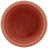 Okrągła doniczka na kwiaty 24 pcs Czerwony ceglasty