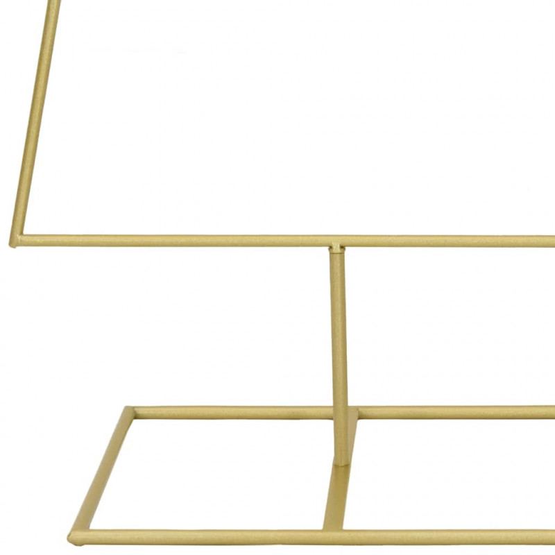 Metalowa choinka świąteczna z podstawą złoty 150 cm