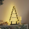 Metalowa choinka świąteczna z podstawą Czarny 60 cm Stal