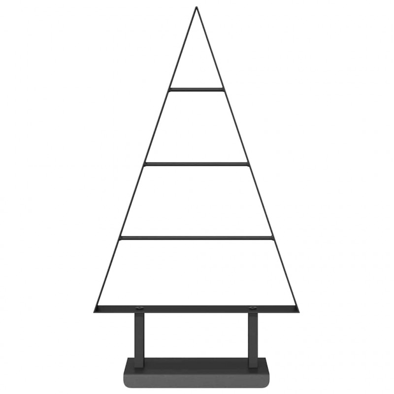 Metalowa choinka świąteczna z podstawą Czarny 60 cm Stal