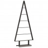 Metalowa choinka świąteczna z podstawą Czarny 90 cm Stal