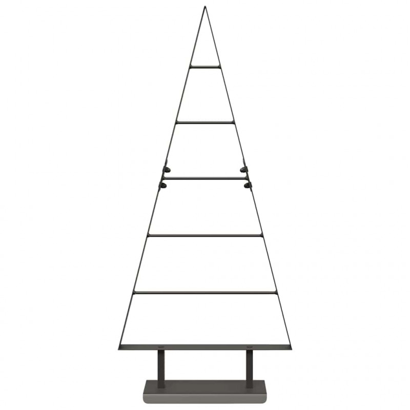 Metalowa choinka świąteczna z podstawą Czarny 90 cm Stal
