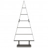 Metalowa choinka świąteczna z podstawą Czarny 90 cm Stal