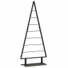 Metalowa choinka świąteczna z podstawą Czarny 125,5 cm Stal