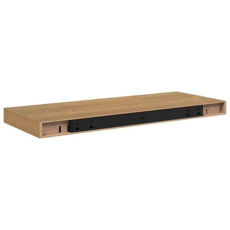 Półka ścienna Brązowy 50 x 23 x 4 cm Materiał drewnopochodny