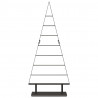 Metalowa choinka świąteczna z podstawą Czarny 125,5 cm Stal