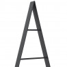 Metalowa choinka świąteczna z podstawą Czarny 125,5 cm Stal