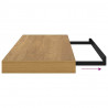 Półka ścienna Brązowy 50 x 23 x 4 cm Materiał drewnopochodny