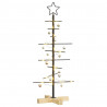 Metalowa choinka świąteczna z podstawą Czarny 89 cm