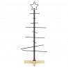 Metalowa choinka świąteczna z podstawą Czarny 89 cm