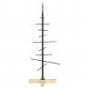 Metalowa choinka świąteczna z podstawą Czarny 89 cm