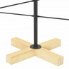 Metalowa choinka świąteczna z podstawą Czarny 89 cm