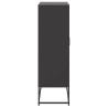 Szafka, czarna, 68,5x38,5x123,5 cm, stal