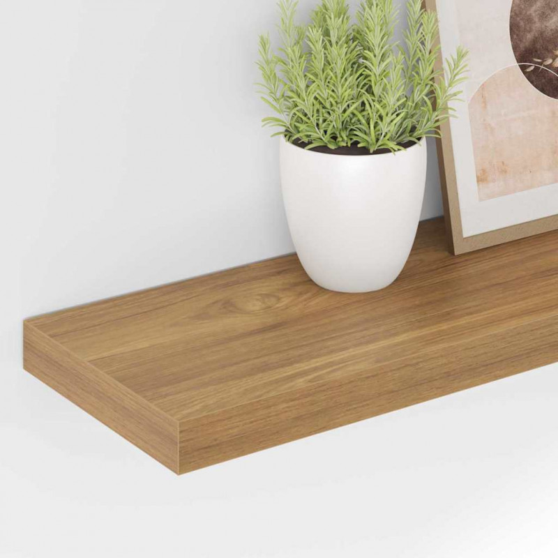 Półka ścienna z przechowywaniem 4 pcs Brązowy 80 x 23,5 x 4 cm