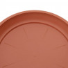 Okrągły Talerzyk Kwiatowy 6 pcs Czerwony ceglasty Ø 27 x 2,5 cm