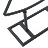 Metalowa choinka świąteczna z podstawą Czarny 150 cm Stal