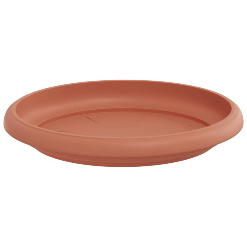 Okrągły Talerzyk Kwiatowy 24 pcs Czerwony ceglasty Ø 14 x 2 cm