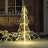 Choinka z 100 diodami LED Ciepła biel 120 cm Akryl