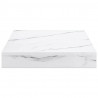 Półka ścienna 2 pcs Biały marmur 23 x 23,5 x 4 cm