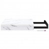 Półka ścienna 2 pcs Biały marmur 23 x 23,5 x 4 cm