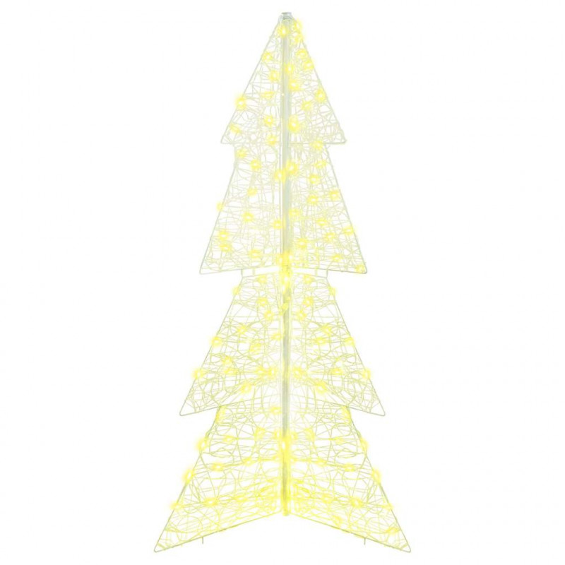 Choinka z 160 diodami LED Ciepła biel 150 cm Akryl