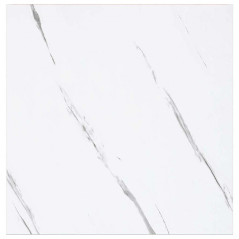 Półka ścienna 4 pcs Biały marmur 23 x 23,5 x 4 cm