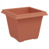 Kwadratowa doniczka na kwiaty 6 pcs Czerwony ceglasty