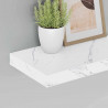 Półka ścienna 2 pcs Biały marmur 40 x 23,5 x 4 cm