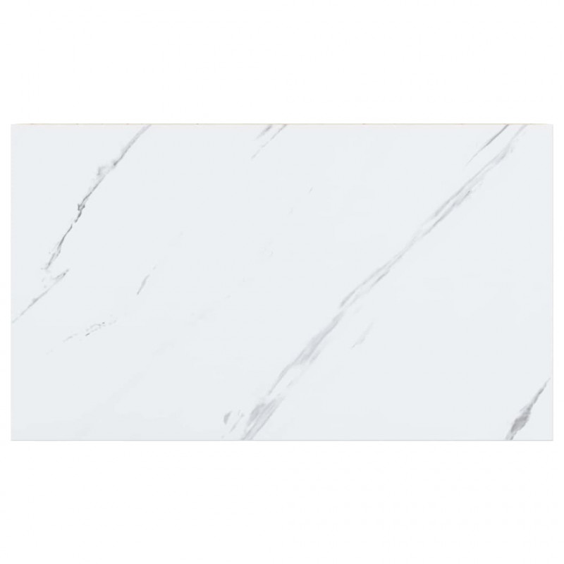 Półka ścienna 2 pcs Biały marmur 40 x 23,5 x 4 cm
