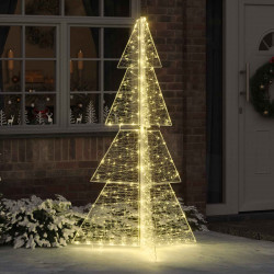 Choinka z 240 diodami LED Ciepła biel 180 cm Akryl