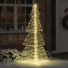 Choinka z 240 diodami LED Ciepła biel 180 cm Akryl