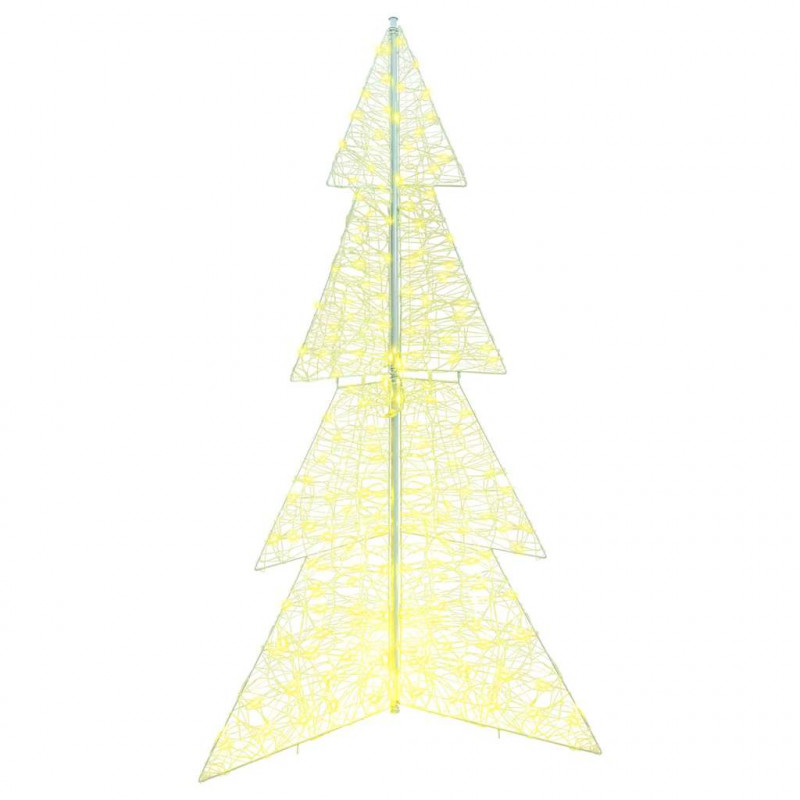 Choinka z 240 diodami LED Ciepła biel 180 cm Akryl