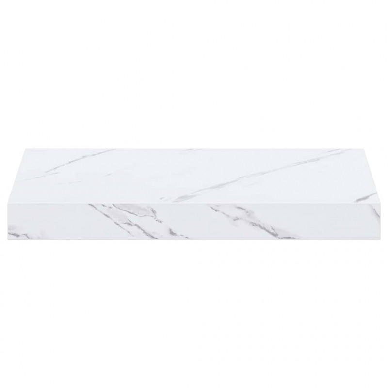 Półka ścienna 4 pcs Biały marmur 40 x 23,5 x 4 cm