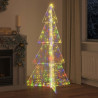 Choinka z 240 diodami LED Wielokolorowe 180 cm Akryl